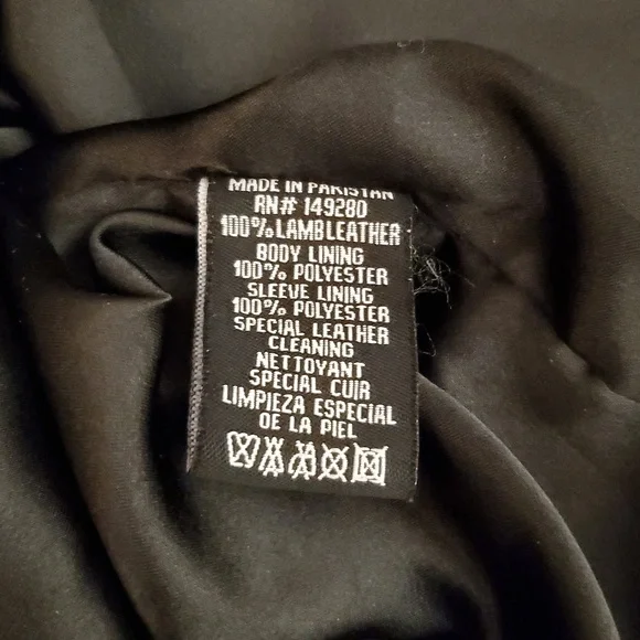 SLINK Jeans Plus LAMB LEATHER Crop Moto Jacket Women's Size XL , 1X - Picture 11 of 14